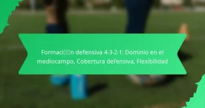 Formación defensiva 4-3-2-1: Dominio en el mediocampo, Cobertura defensiva, Flexibilidad