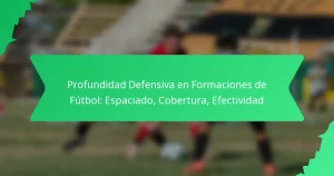 Profundidad Defensiva en Formaciones de Fútbol: Espaciado, Cobertura, Efectividad